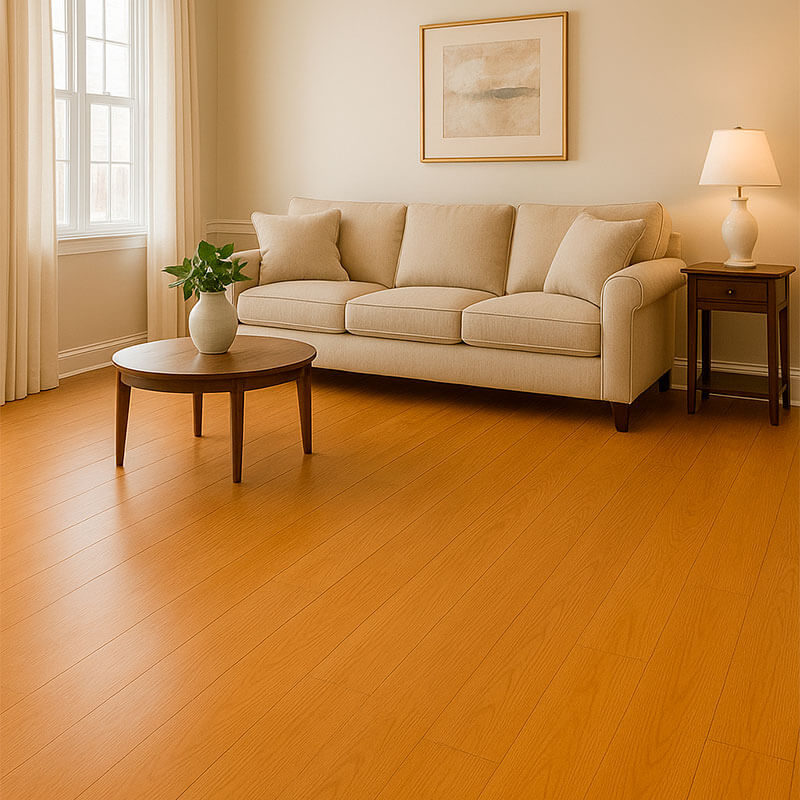 Warm Mid-tone Brown Engineered Hardwood Flooring